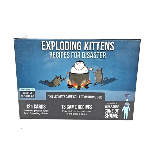 Exploding Kittens - Deluxe Russian Roulette Card Game Set NWT - Picture 1 of 4